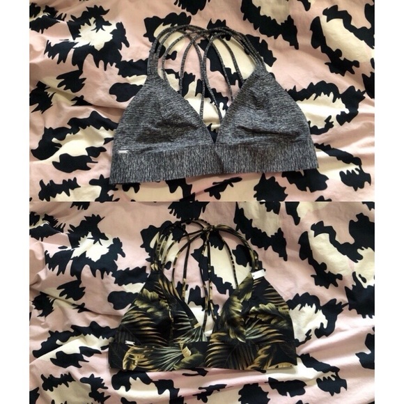 Victoria’s Secret PINK Strappy Triangle Bralette 3 sets - Picture 1 of 5